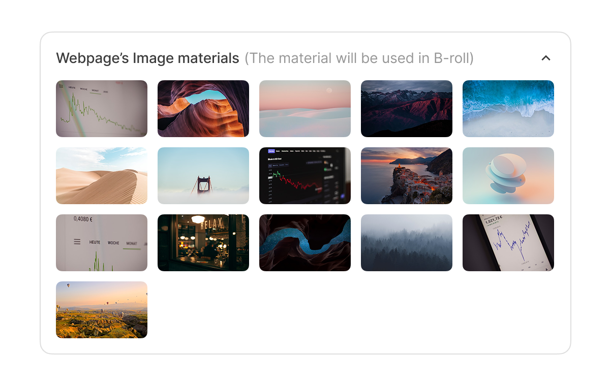 Convert PPT to video with automatic chart and image extraction from slides, shown as video scenes in Visla.